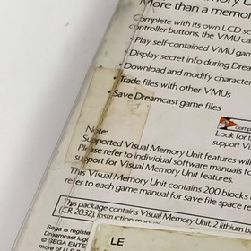 New Sega Dreamcast Visual Memory Unit VMU Open Box