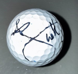 ADAM SCOTT SIGNED AUTOGRAPHED GOLF BALL W/DISPLY CUBE COA #JJ22018