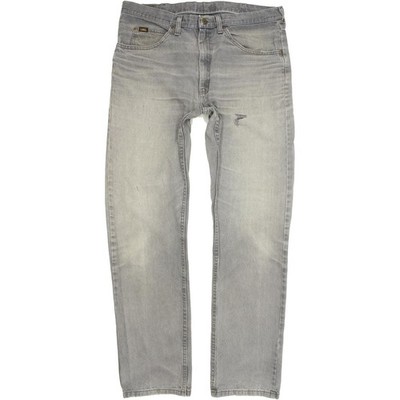Lee Herren Jeans Grau Straight Regular W36 L32 (61554)