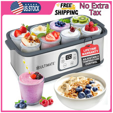 Ultimate Probiotic Yogurt Maker with Adjustable Time Temp Control - Make