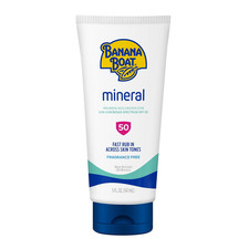 Banana Boat Mineral Sunscreen SPF 50 Lotion, 5Fl Oz  Zinc Oxide Sunscreen Lotio
