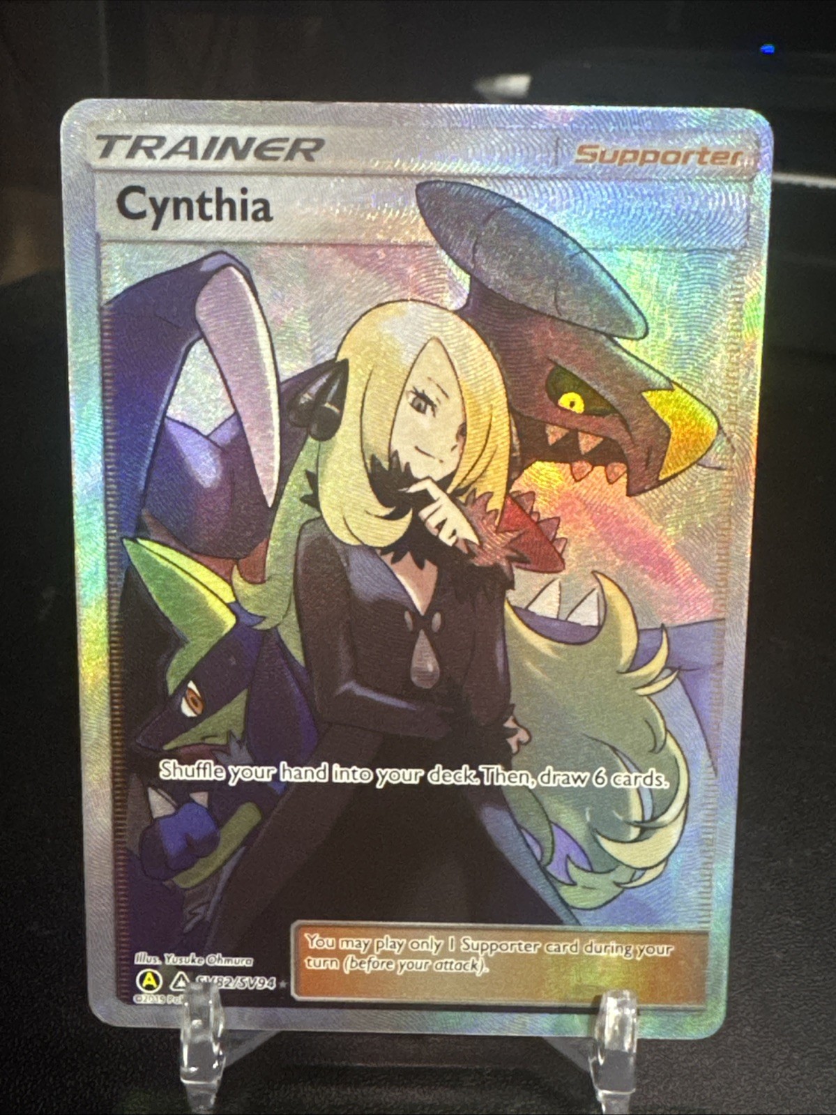 Pokemon TCG Cynthia SV82/SV94 Hidden Fates: Shiny Vault Holo LP
