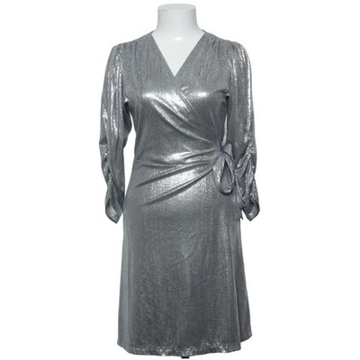 Co'Couture, Wickelkleid, Größe: XS, Glittercc Wrap Crop Dress, Silber #jFc