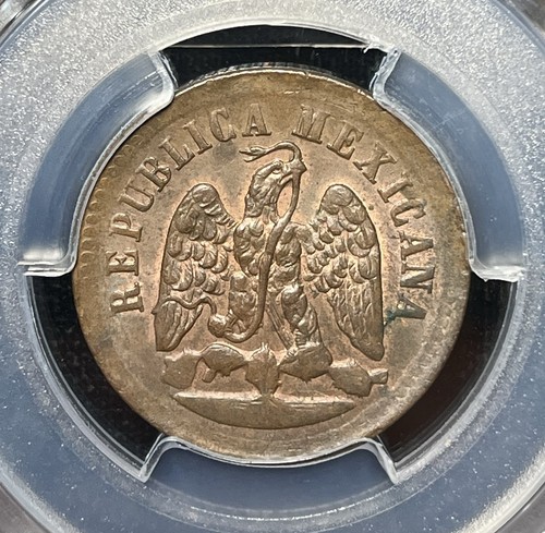 Mexico 1889 1 Centavo PCGS MS63BN Tinge Of Original Red Mint Luster~ ZA-016 - Picture 2 of 3