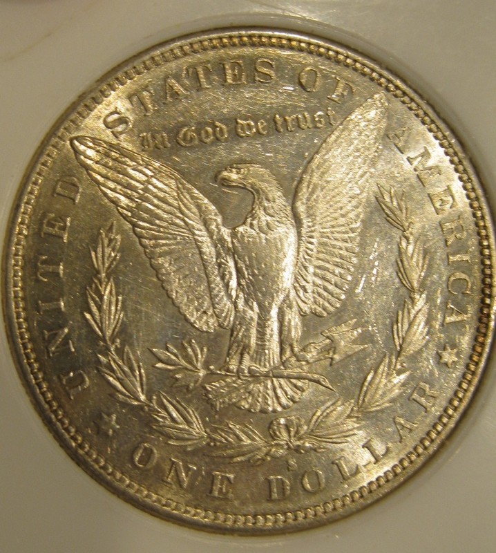 1884 S  Morgan Silver Dollar - RARE, AU, Strong details, 5211