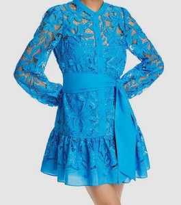 strapless open back dress Milly Liv Floral Pleated Mini Dress in Red Multi main image 0