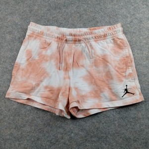 Jordan Shorts Youth XL Peach White Tie Dye Jumpman Fleece Lounge Athletic Casual