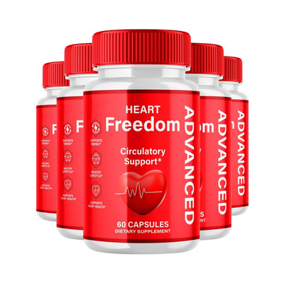 5-Pack Heart Freedom Capsules   HeartFreedom Natural Glycogen Support - 300 Caps
