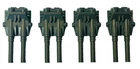 1987 Transformers G1 Scorponok Set of (4) Original Cannon Weapons - Hasbro