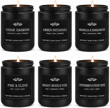 6 Pack Candles for Home Scented Aromatherapy Candles Gifts Set for Men, Men