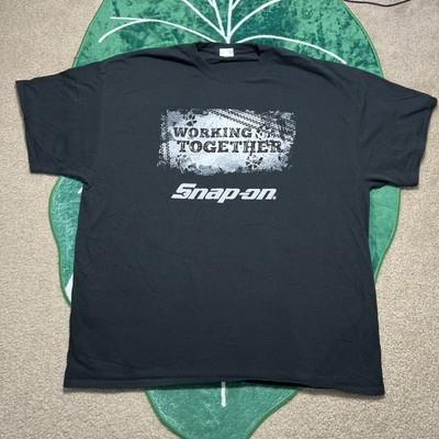 #ad Snap On Tool T shirt Size Mens XL Black Graphic Print Y2K Tool Working Together $14.99