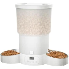 5l automatic cat feeder for 2 cats, programmable 1-6 meals cat food di