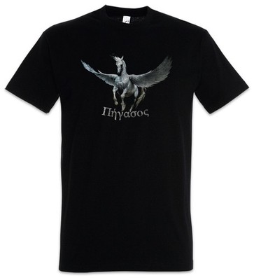Pegasus I Herren T-Shirt Flying Pegasi Pferd Horse Greek Theseus Antike Zeus