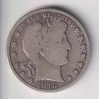 1915-S BARBER HALF-DOLLAR .50¢ DENVER MINT 90% SILVER COIN UNITED STATES