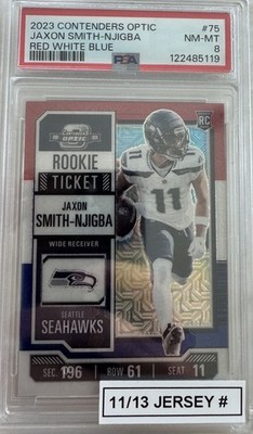 Panini 2023 Contenders Optic Jaxon Smith-Njigba Rookie 11/13 Jersey #🔥🔥🔥