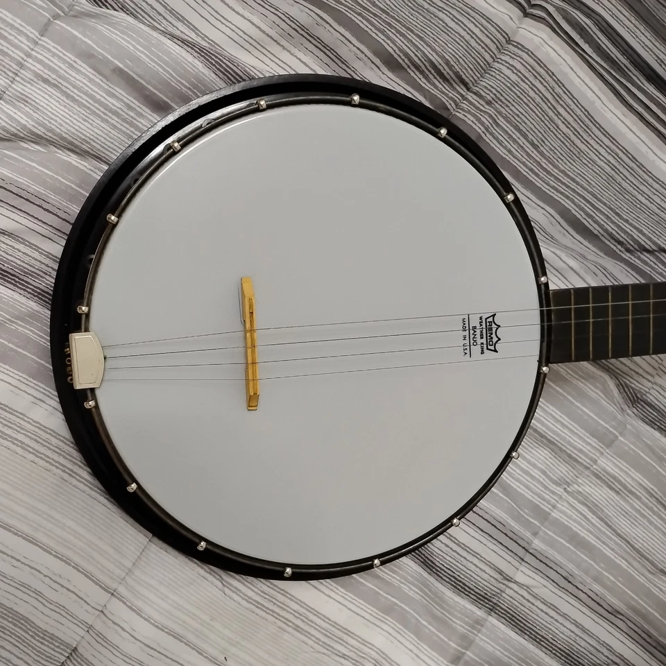 Vintage 1970's Remo Head Weather King Acoustic 4 String Banjo with Hard Case - Image 3 of 4