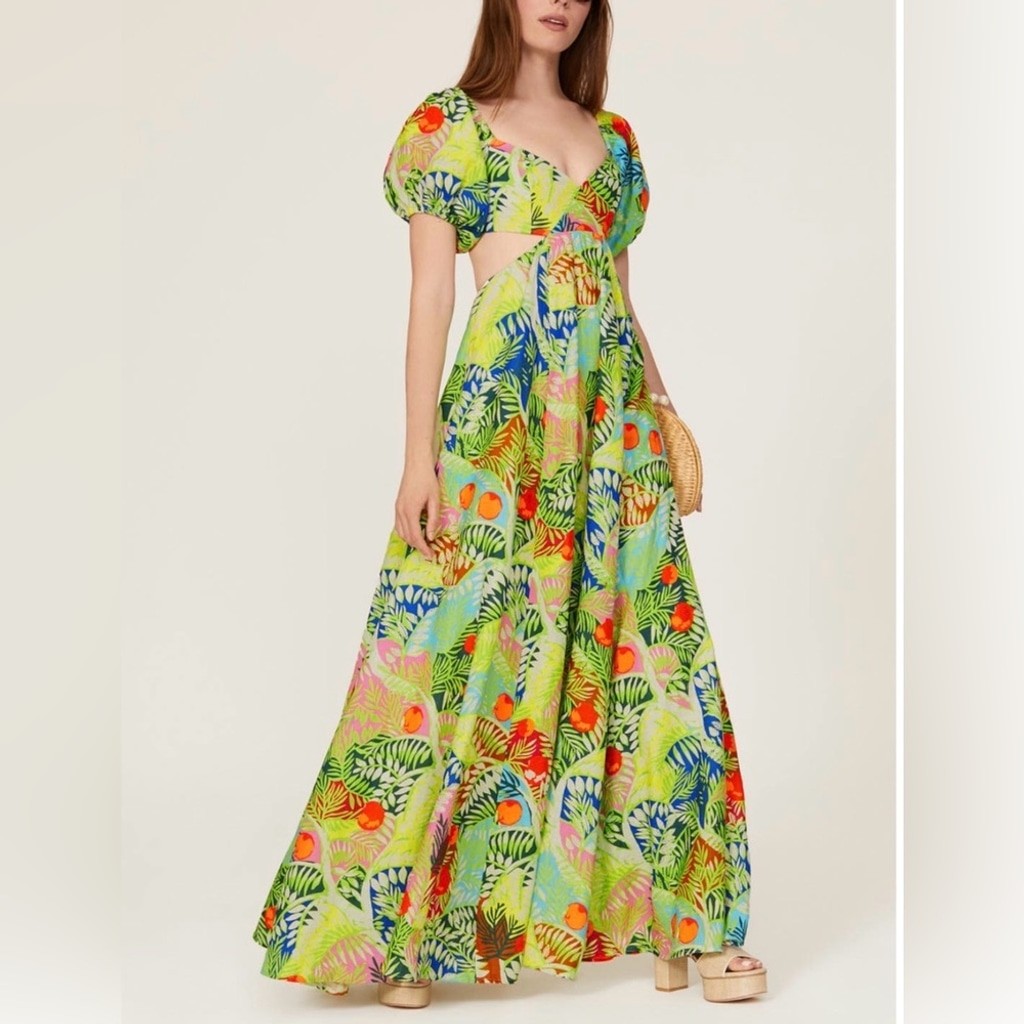STAUD Coliseum Cutout Maxi Dress