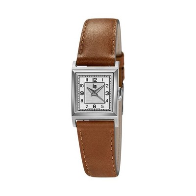 Lip Churchill C18 671620 Women Brown Leather Straps White Analog Watch 21*21mm