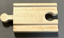 Vintage Wooden Train Railway Short Straight Track Connector Replacement Piece