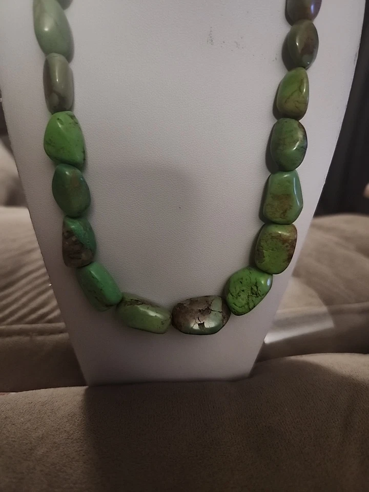 Collar Jay King DTR 925 Plata de Ley Mojave Turquesa Verde Foto 3 de 4