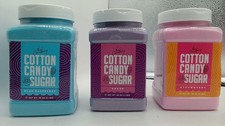 The Candery Cotton Candy Floss Sugar 3-Pack 48 Ounces Each Blue Raspberry
