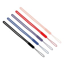 19cm Silicone Wrist Strap Lanyards, 5 Pcs Short Lanyard, 5 Colors