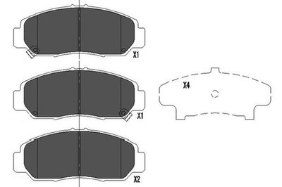 Bremsbelagsatz Scheibenbremse KAVO PARTS KBP-2037 für HONDA CIVIC FR 5 BE 7 EU 8