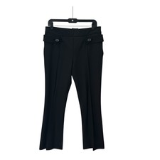 Prada Black Flare Trouser Pants Size 42/US 6