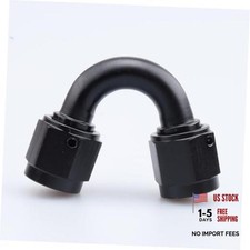 -6 AN Female to -6 AN Female 150 Degree Swivel Coupler Union 6AN Black 150