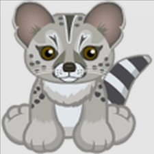 Webkinz Spotted Genet RARE PROMO NEW bear cat ferret lemur Virtual code msgd