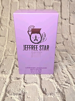 Jeffree Star Skin Lavender Lemon Extract Sea Salts 11.3oz Wooden Scoop NIB (109)