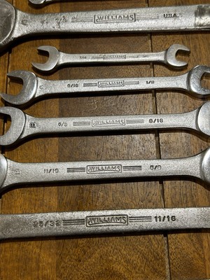 Rare Vintage J.H. Williams Wrench Set SUPERRENCH 9 Pcs. USA