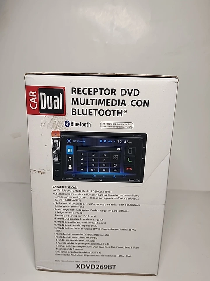 Dual Electronics XDVD269BT 6.2 inch Multimedia Touch Screen Car Stereo Receiver - Image 2 of 4