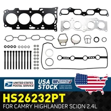 New Premium HS26232PT Head Gasket Set With Bolts For Toyota Camry 2002-2006