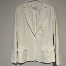 New York Company White Women s Blazer Size 8