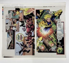 Wolverine 93 Pg 20 & 13 Color Separation Films 3M Comic Cover Production Art