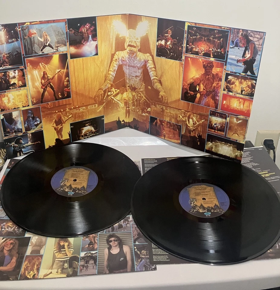 Iron Maiden Live After Death Vinyl Record 2 LP Original Capitol Records 1985 - Image 2 of 4