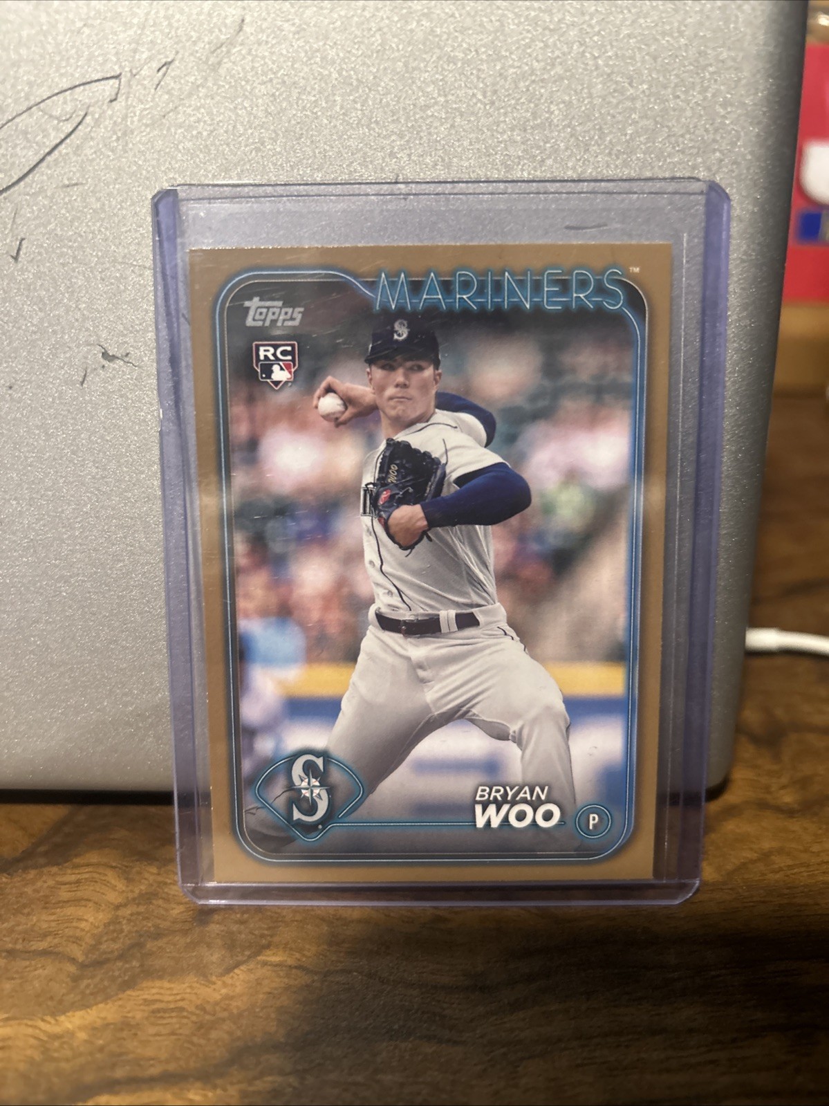 2024 Topps Series 1 - Bryan Woo #12 Gold /2024 (RC)