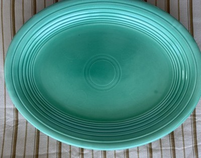 Vintage Fiestaware platter  dinner plate in Origional Color - Light Green - 1938