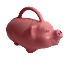 Vintage BABS The Pig Watering Can Blow Mold Pink Kitsch MADE IN USA