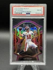 2020 Panini Select Tom Brady Die Cut Purple Prizm PSA 8