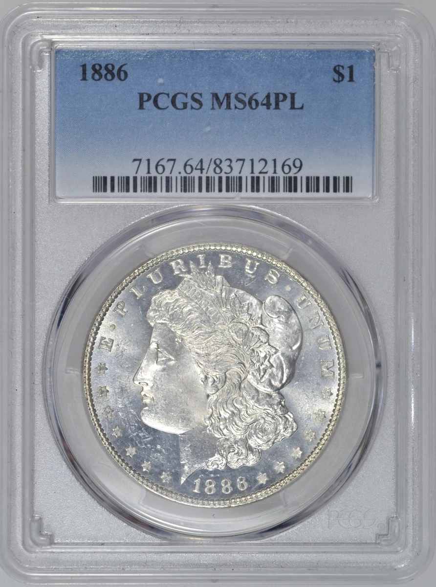 MS 64 Graded 1886 Year Morgan US Dollars (1878-1921) for sale | eBay