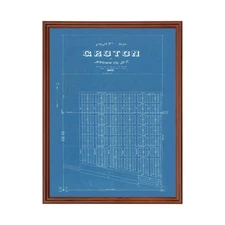 Old Map of Groton, SD 1882 - Vintage Groton South Dakota Art