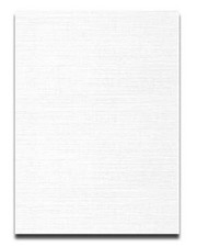 Linen 8.5 x 11 Card Stock - Solar White - 80lb Cover - 250 PK