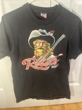Vintage Black UNLV Rebels Logo Fruit Of The Loom 1989 Shirt