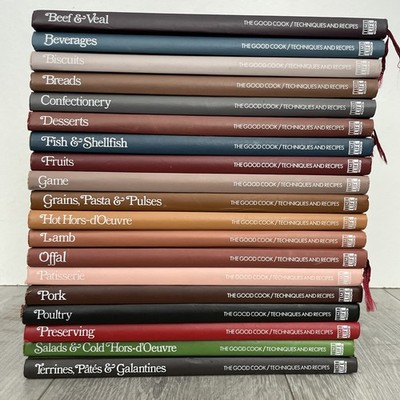 Time Life Books The Good Cook Techniques & Recipes Hardcover Book Lot Bundle 19