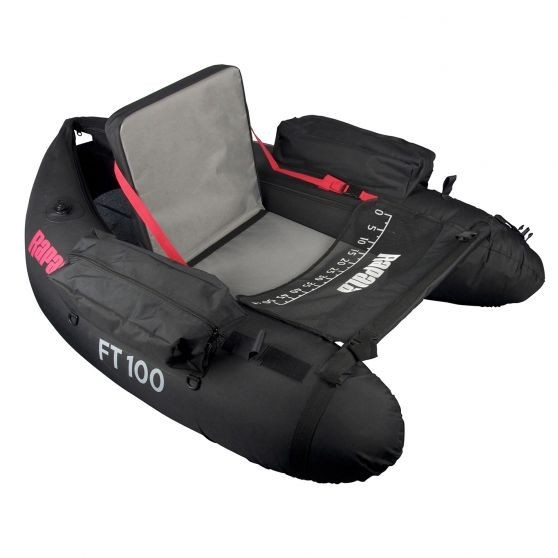 Rapala FT 100 float tube de peche en PVC noir et jaune pour carnassiers