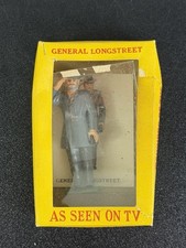 1960's Marx Warriors of the World Civil War General Longstreet w/ Card Box