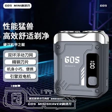 Dual Engine Men's Shaver Transparent Mini Electric Shaver Washable -K12