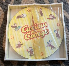 NEW IN BOX Original Curious George Wall Clock